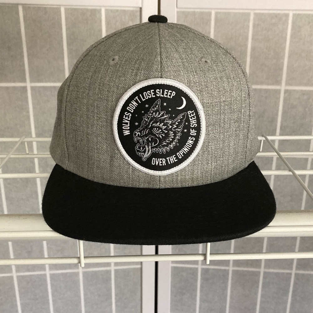Lurking Class By Sketchy Tank Adjustable Snap Back Hat Black and Grey